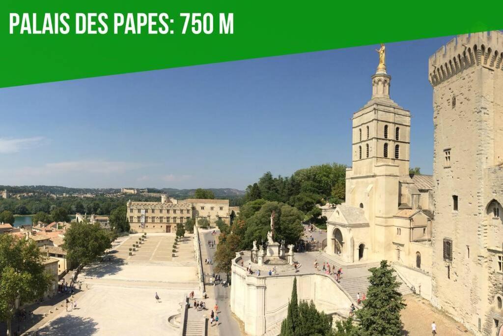 Le Loft Des Papes - 2 Terrasses - Vue Panoramique Sur La Ville - Ac Clim Aviñón Exterior foto