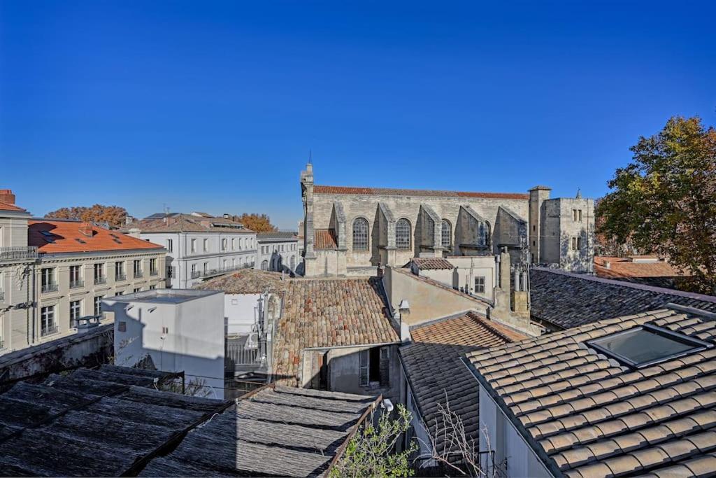 Le Loft Des Papes - 2 Terrasses - Vue Panoramique Sur La Ville - Ac Clim Aviñón Exterior foto
